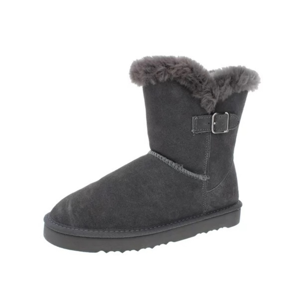 New Style & Co. Suede Faux Fur Lined Boots